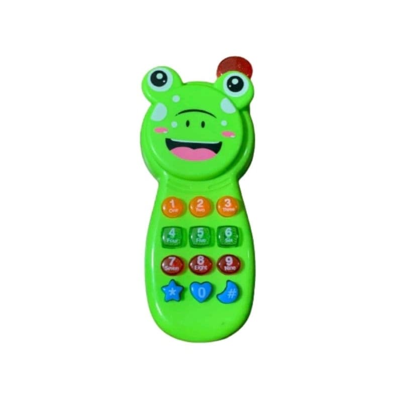 Telefone musical infantil de sapo
