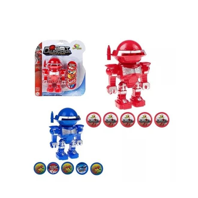 Robô De Brinquedo Lançador De Dardos Boneco Soldadinho