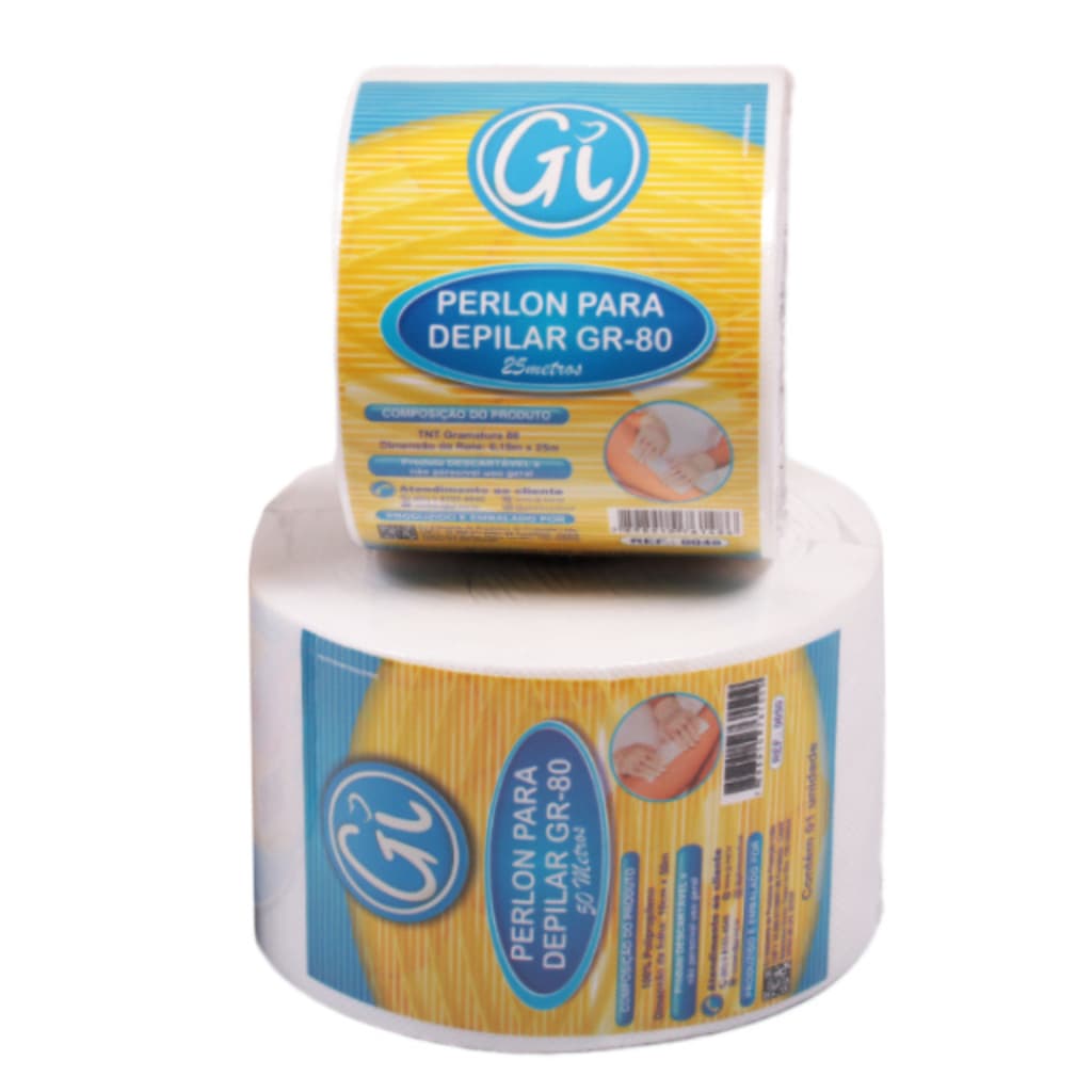 Papel TNT Perlon Para Depilação GR 80 Rolo TNT Gi 10cm 25m, 50m e 100m