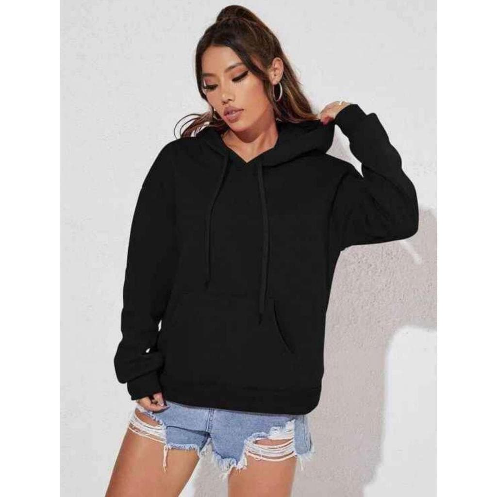Blusa Moletom Canguru Liso Sem Estampa