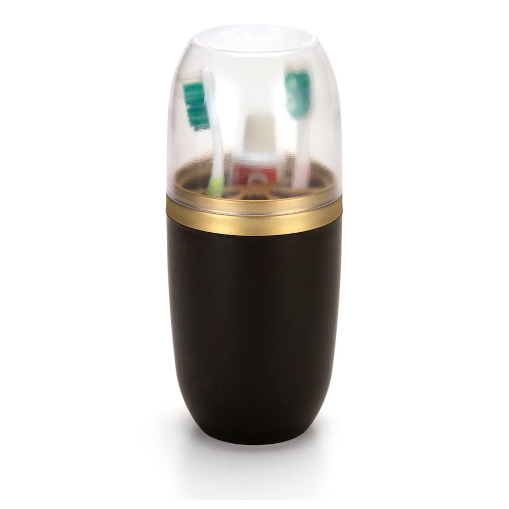 Porta Escova E Pasta Com Tampa Transparente 500ml Arthi