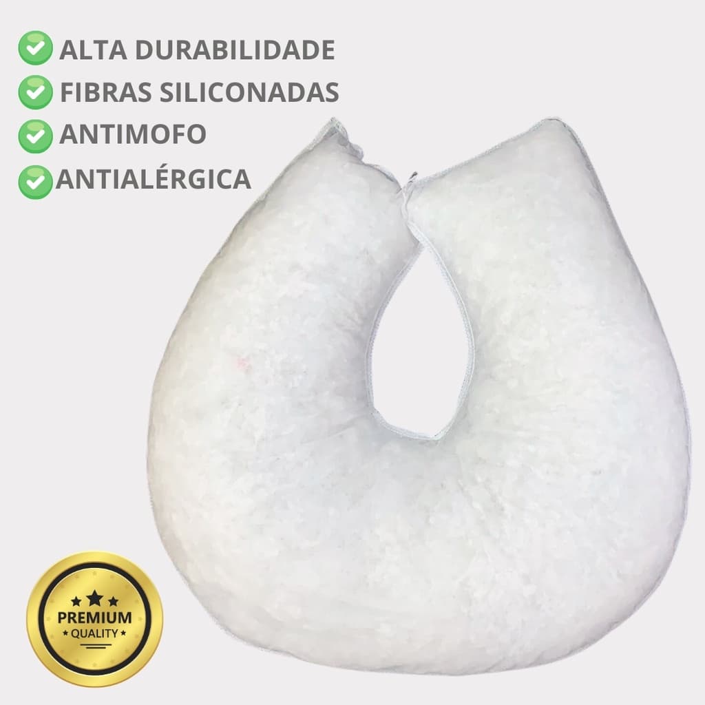Refil Enchimento Para Almofada de Amamentação de Bebê - Fibra Siliconada