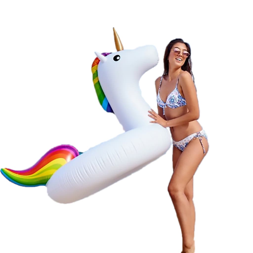 Boia Flamingo Unicornio Gigant Piscina Inflável 120cm Adulto