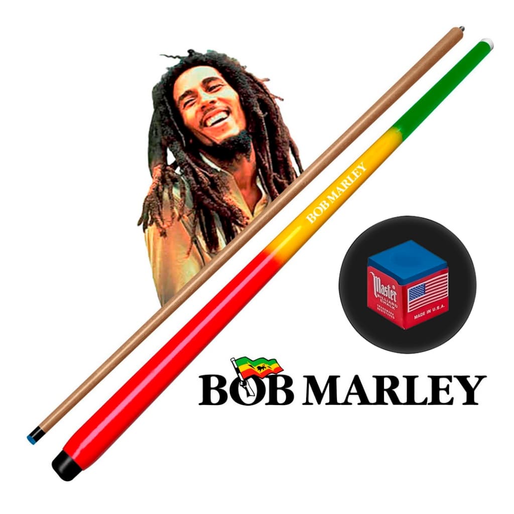 Taco de Sinuca Bilhar Desmontável Reggae Bob Marley