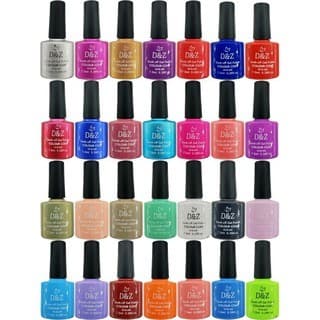 Kit 12 Esmaltes Em Gel 10ml D&z / Bella Rosa / K&S / Lirio / Sioux / Real Love Unhas Esmalte