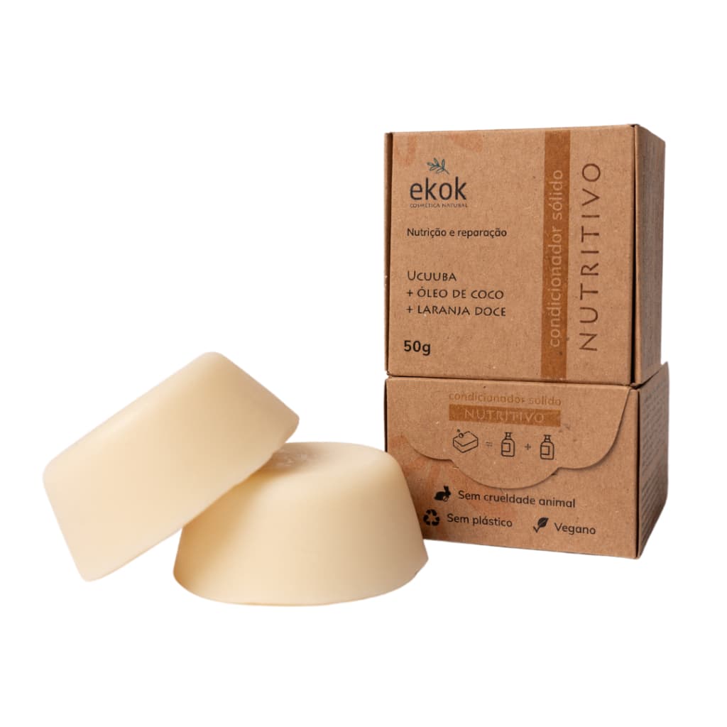 Condicionador para cabelos secos, com óleo de coco e ucuuba - controla o volume e o frizz 50g