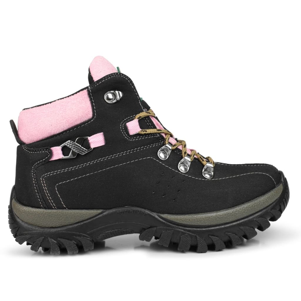 Bota Adventure Feminina Caminhada em Lona Resistente e Macia ref 130