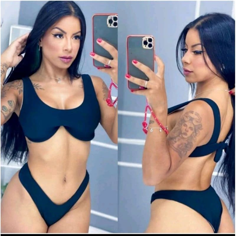 lançamento conjunto de biquíni Ana ruga verão moda