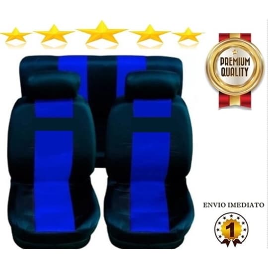 Capa Banco Carro Couro Chevrolet Spin de 5 lugares Chery Tiggo Colorido Azul