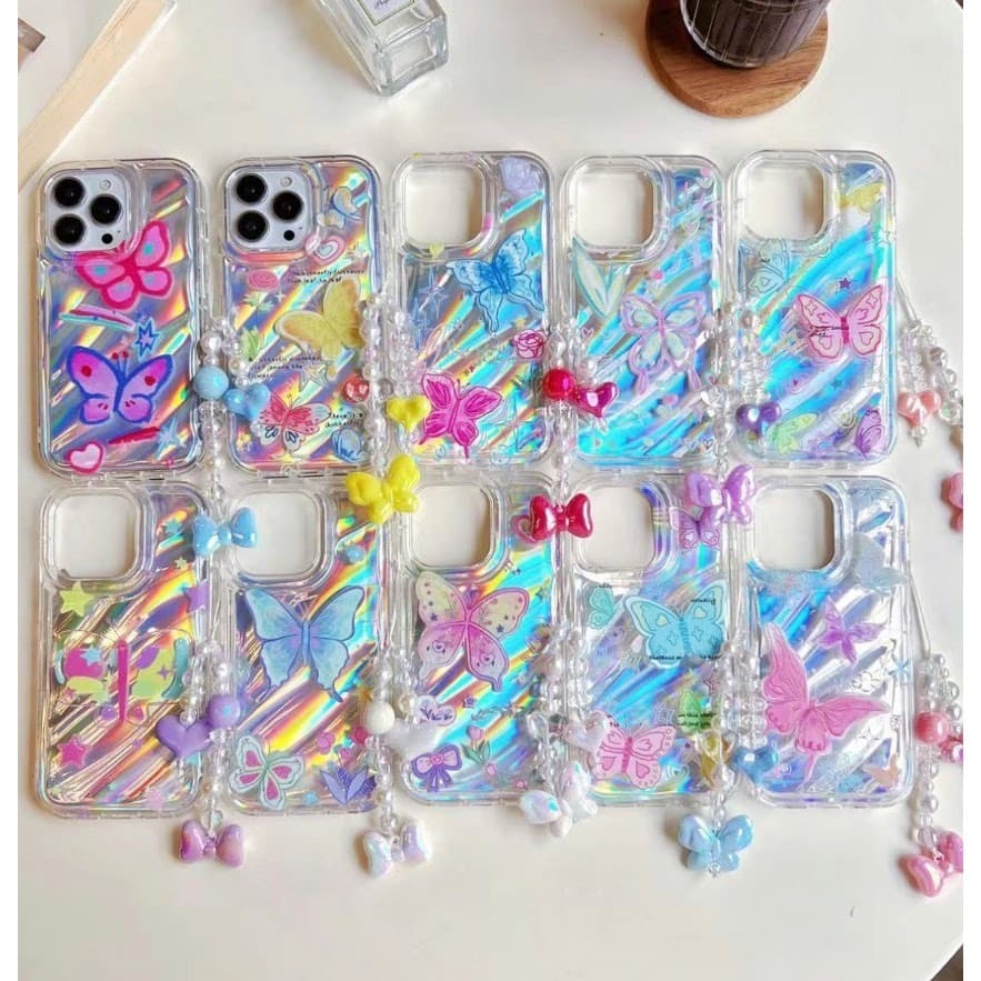 Capa Silicone Holográfica COM CORDA SALVA CELULAR-SAMSUNG A24