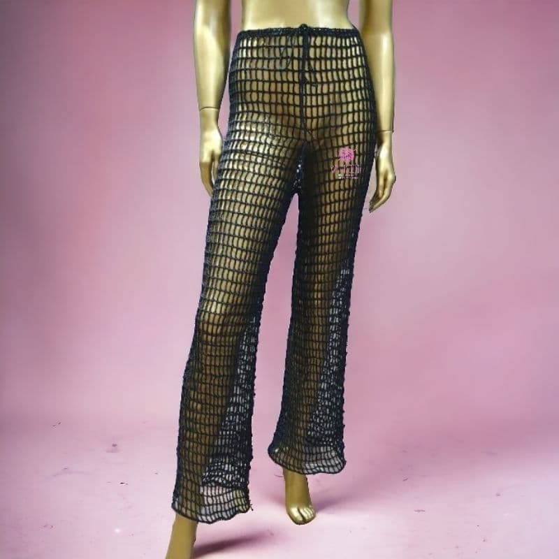 Calça Saída de Praia Feita em Crochê!! Moda Feminina Verão 2024