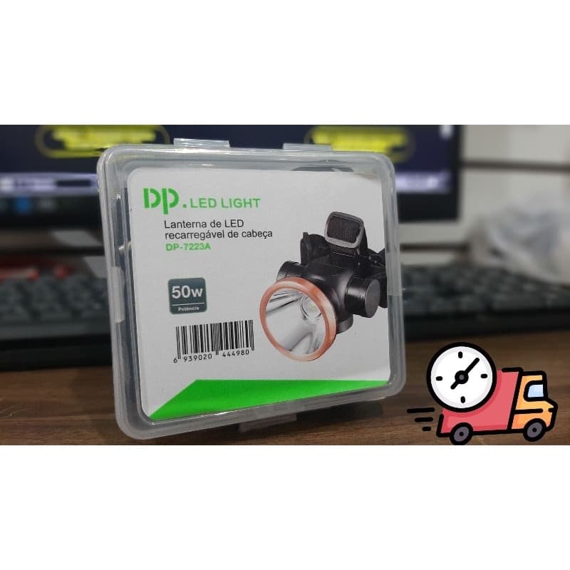 Lanterna De Cabeça Recarregável 1 Led   Super Potente Dura 8 horas