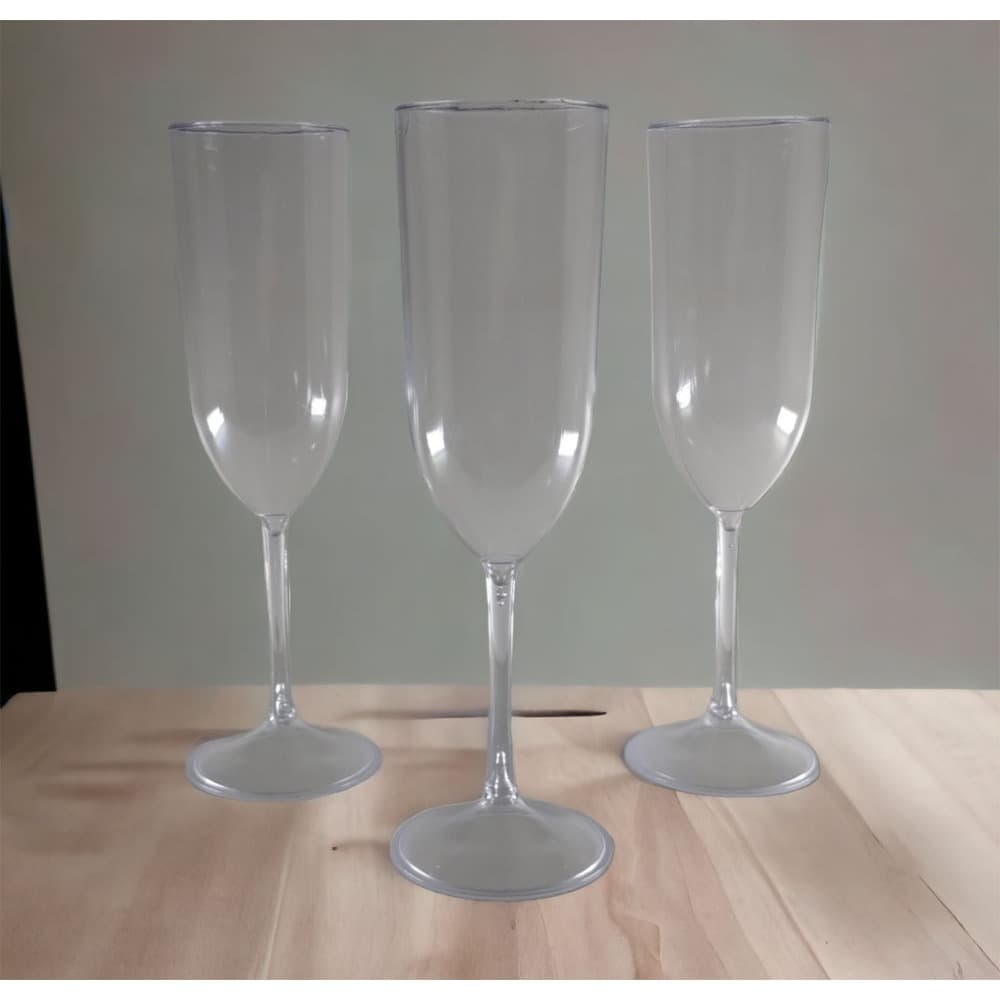 25 Taça Acrílico Cristal 190 ML Festa Eventos