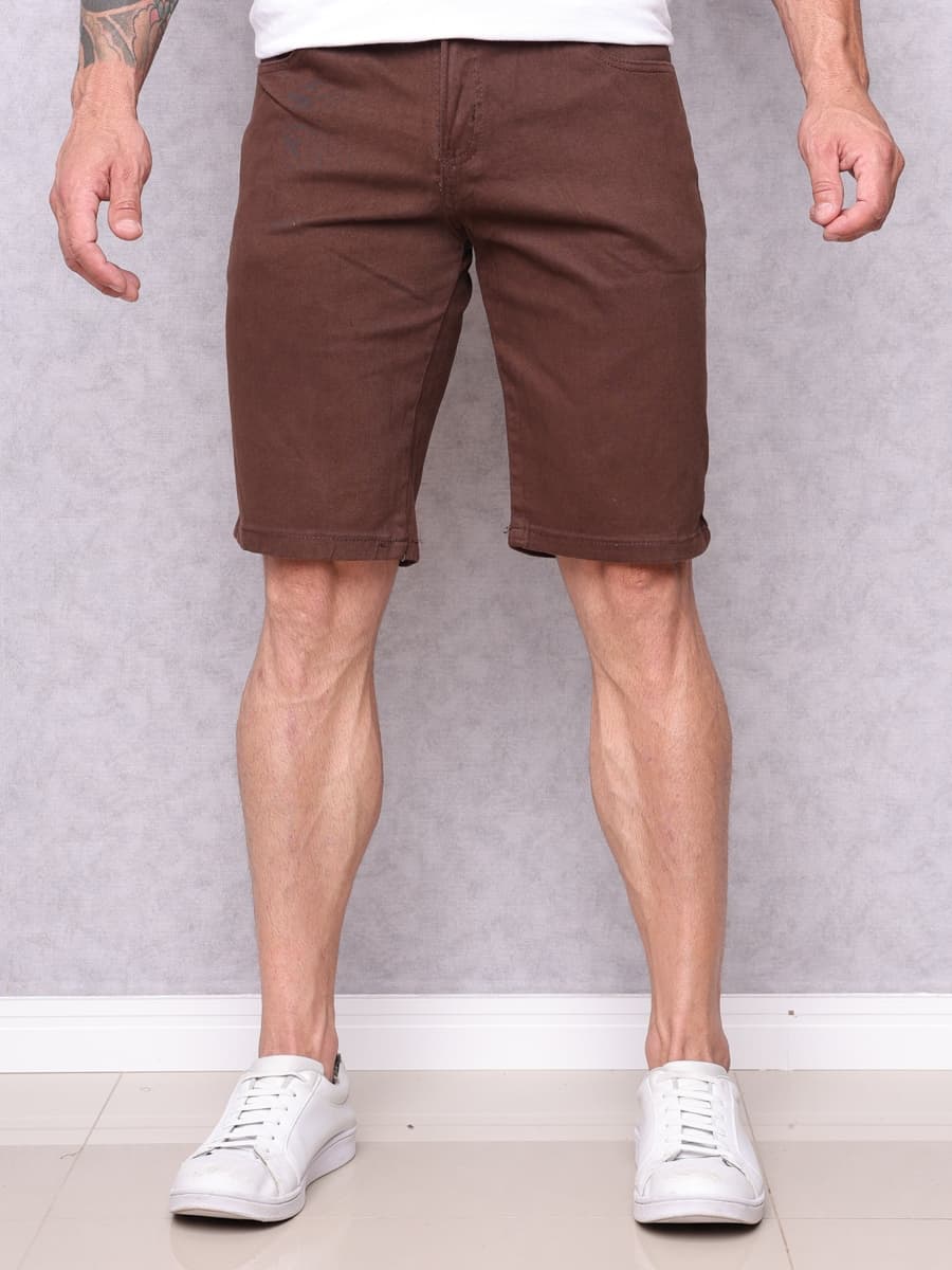 Bermuda Sarja Colorida Lycra Jeans Premium Masculino Diversas Cores