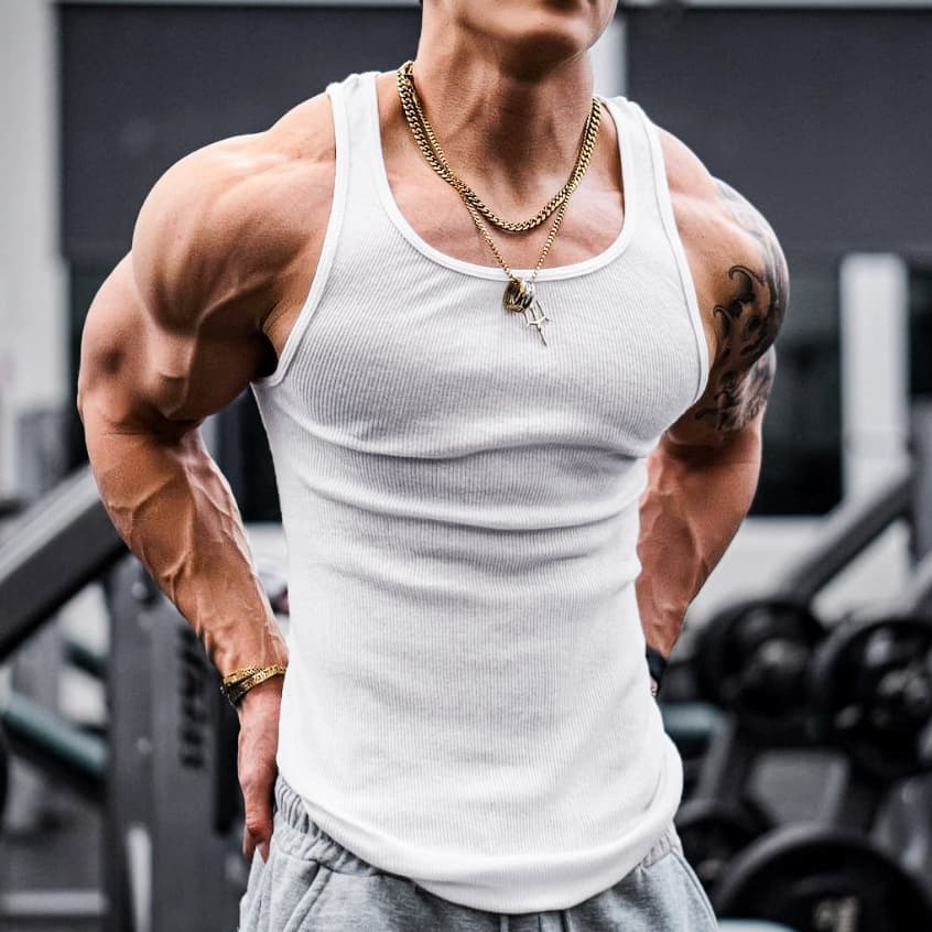 Regata Masculina Modelo Americano Tecido Canelado Hip Hop Camisa Camiseta Premium Branca Preta