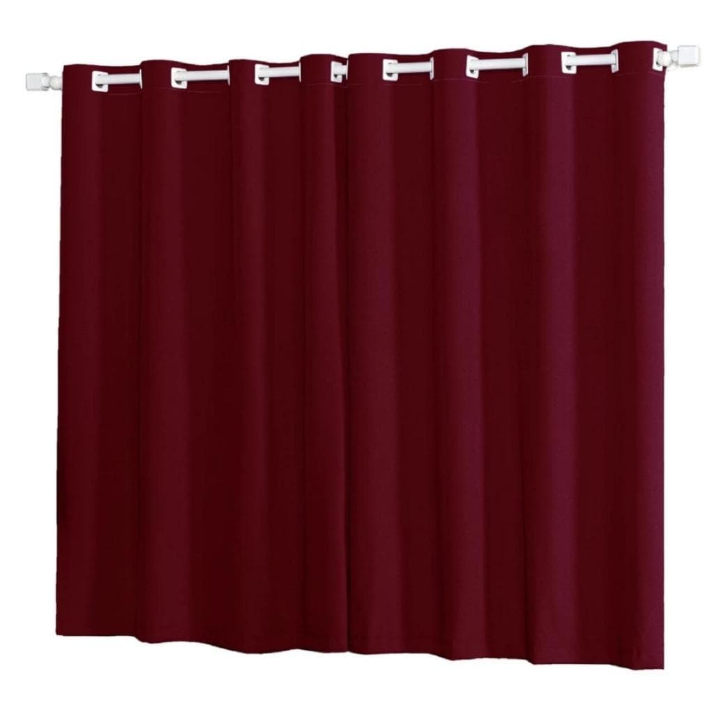 Cortina Roma Decorativa 4,00 x 2,20 Sala ou Quarto Com Ilhós Varão Simples