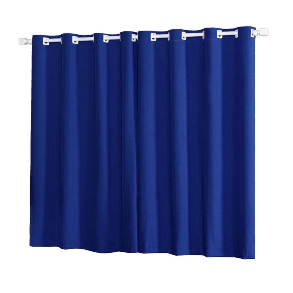 Cortina Roma Decorativa 5,00 x 2,20 Sala ou Quarto Com Ilhós Varão Simples