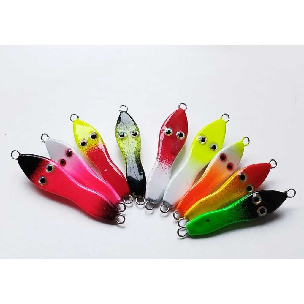kit 5 unidades de Jumping Jig Sapinho 35g 22g 50 g + 2 Assist Hook Robalo Isca artificial Jig head