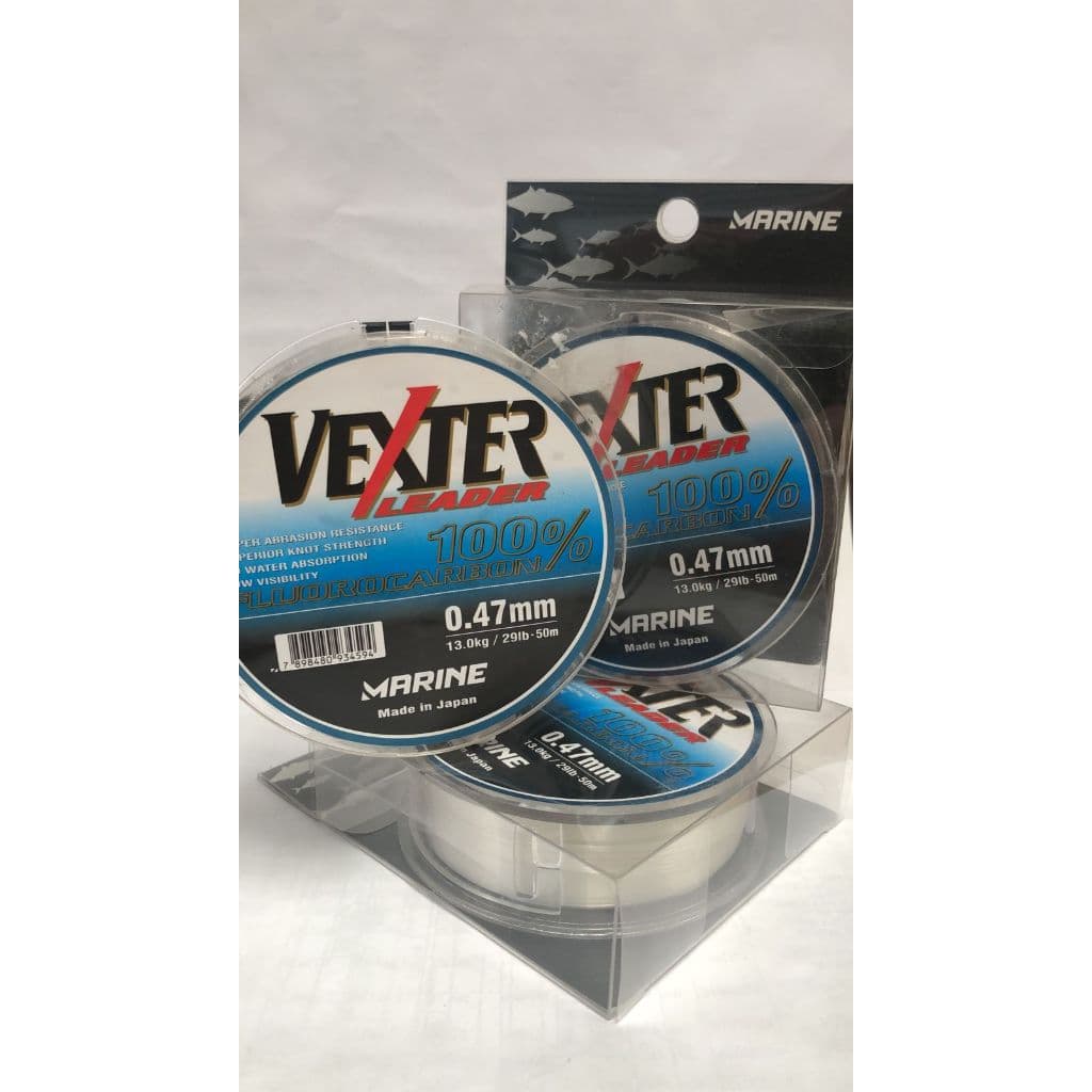 LINHA FLUORCARBON VEXTER MARINE 0.47MM 13.0KG/29LB-50M