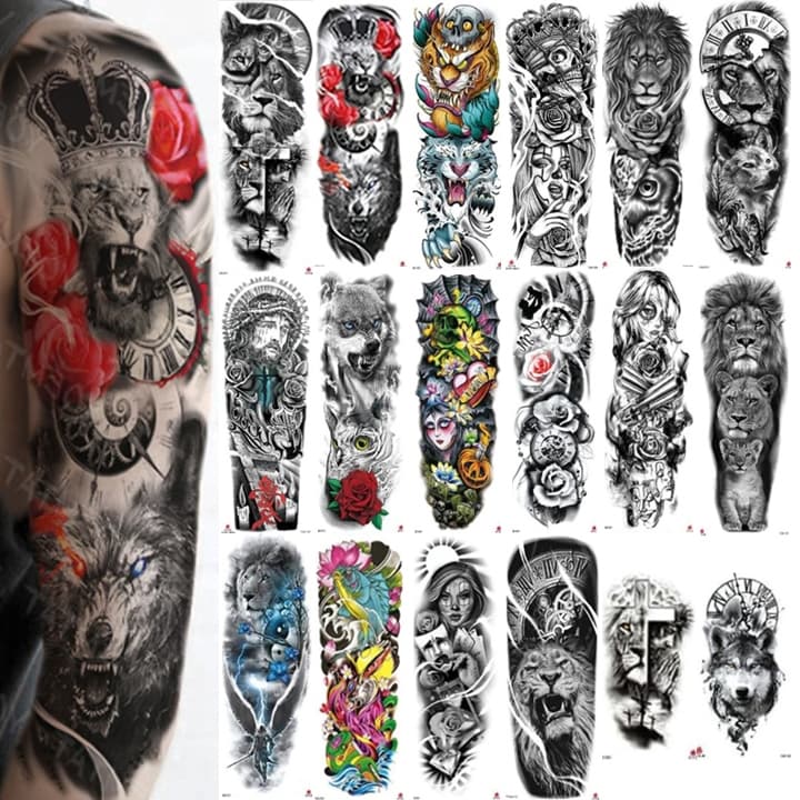 Tatuagem Temporária Tattoo Fake a Prova D'água Unisex Realistas Masculino Feminina Falsa Braço