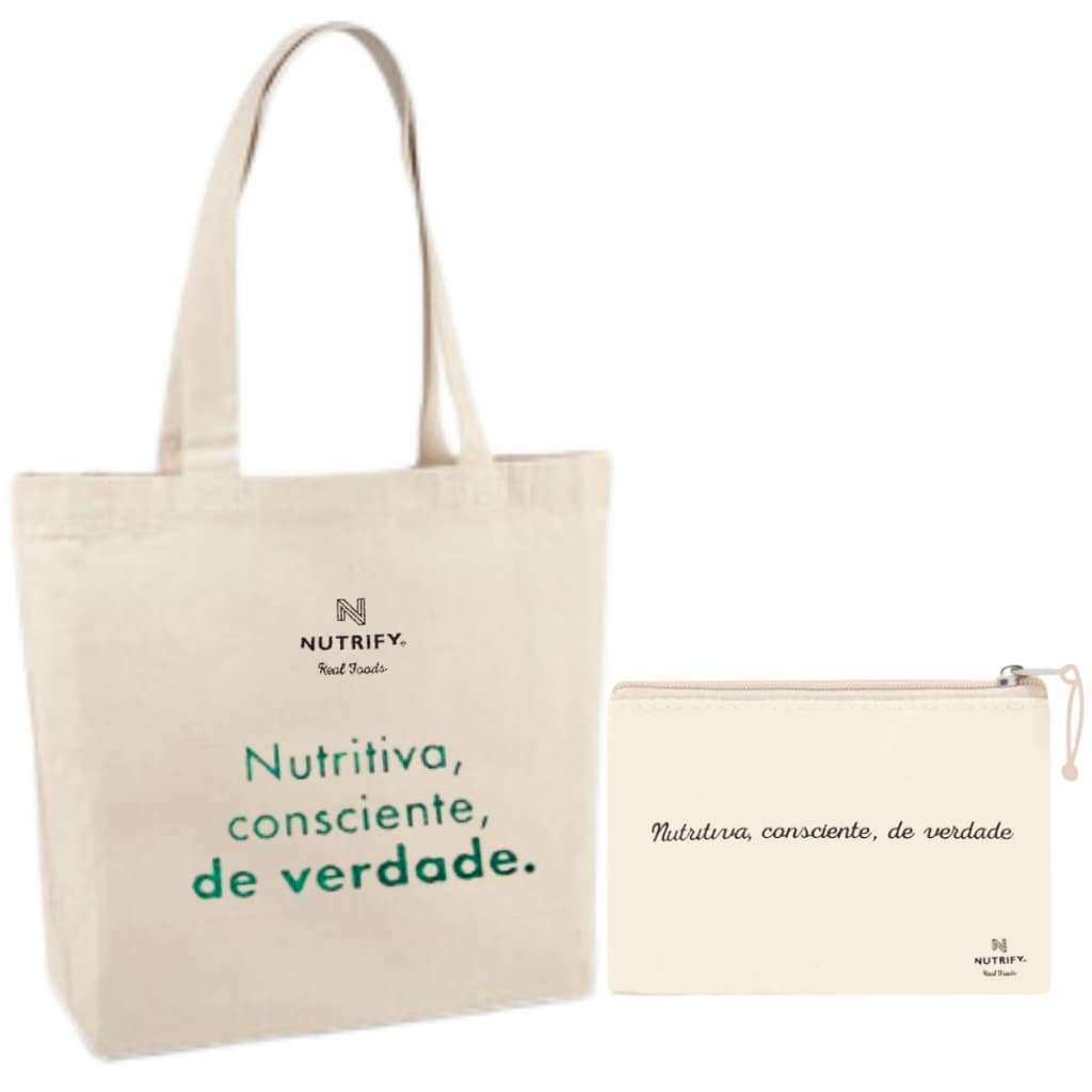 Bolsa Sacola Ecobag Nutrify E Ganhe uma Nécessaire