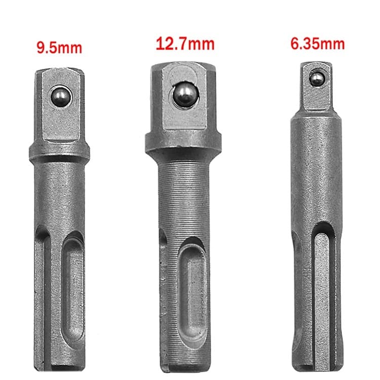SDS Plus Brocas Broca De Driver De Soquete Adaptador 1/4 " 3/8 " 1/2 " De Tomada De Aço Cromo Vanádio Poder