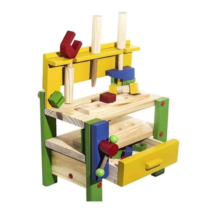 Bancada De Ferramentas - Carimbras - Brinquedo Educativo Infantil de Madeira