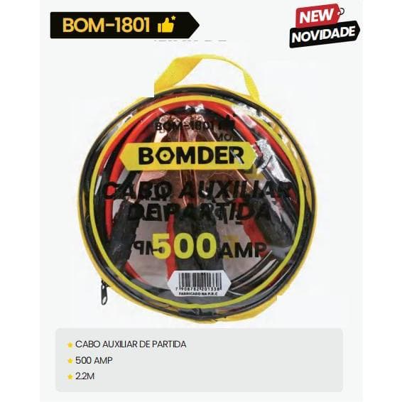 Cabo Chupeta Cabo Auxiliar de Partida 8mm Transmissão 800 Amp 500 Amp  Carro Caminhão moto Barco Bateria BOMDER