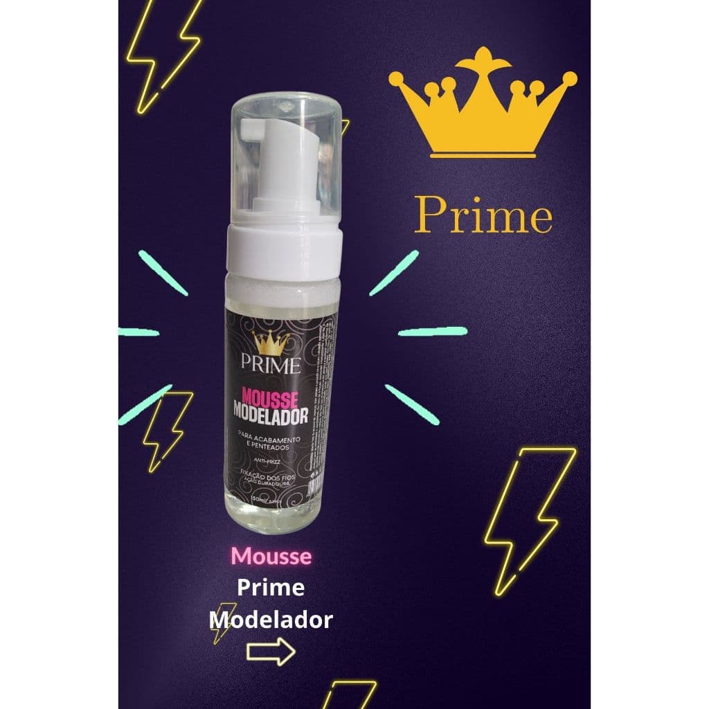 Mousse Modelador Prime 150ml fixação até 24 horas