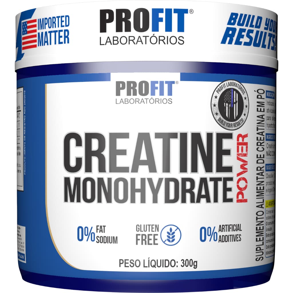 Creatina Monohidratada Power com Maltodextrina 300g - Profit Laboratórios