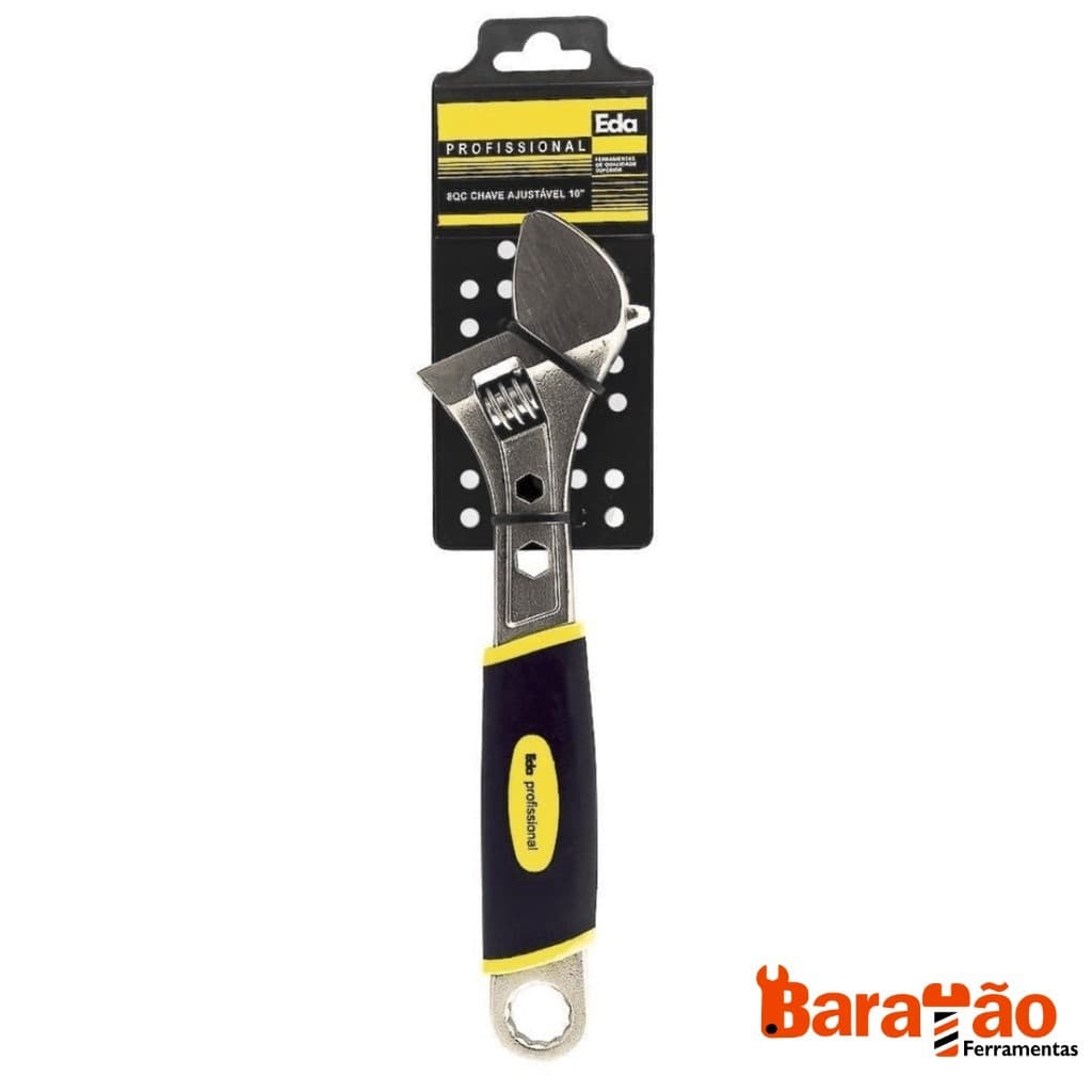 Chave Inglesa Ajustável 8” Profissional Cabo Emborrachado 8QB Eda