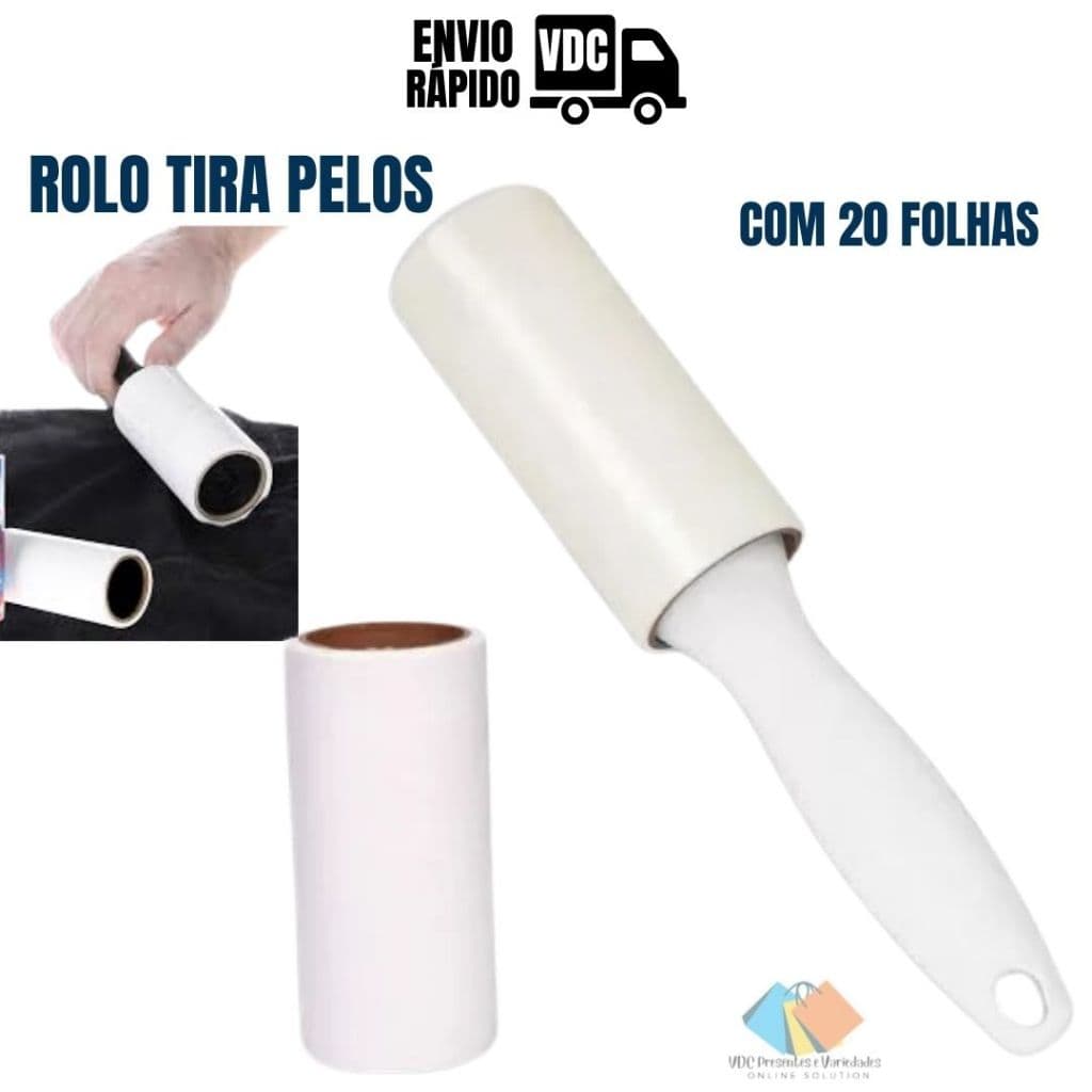 Tira Pelos Cabelos Rolo Papel Adesivo 20 Folhas Barato
