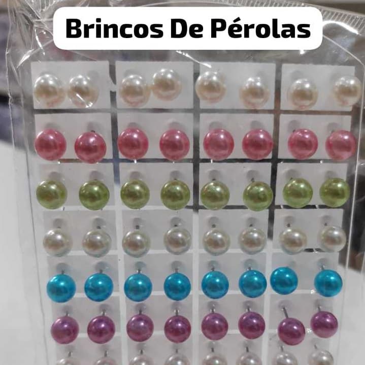 Brincos De Pérolas Várias cores!