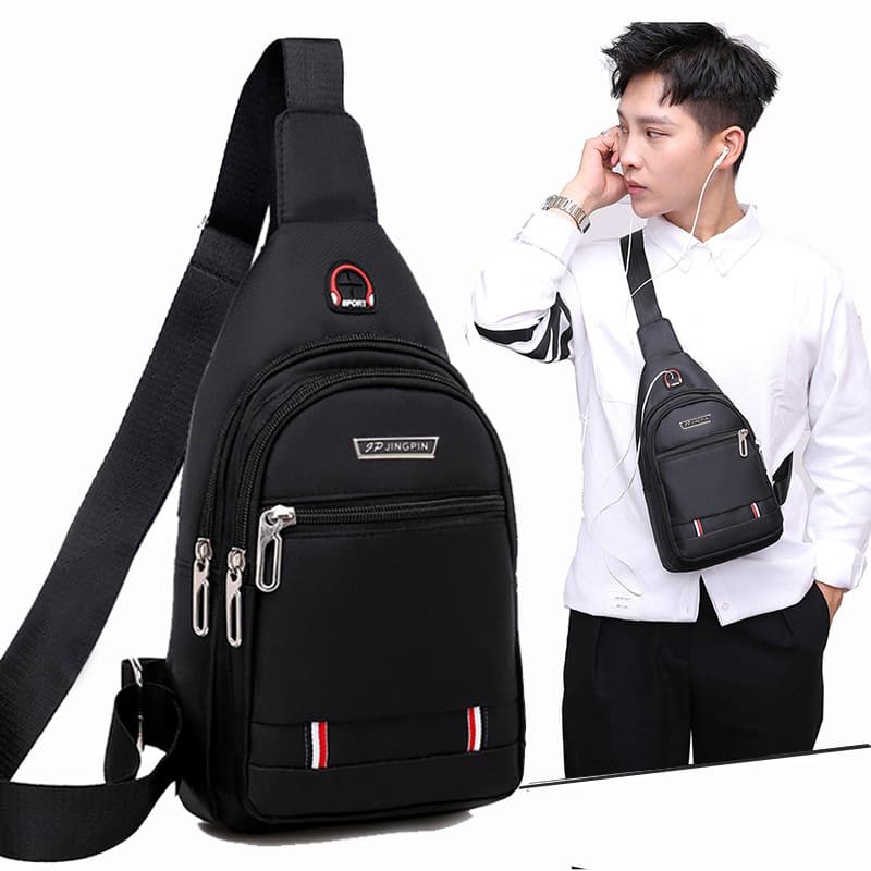 Bolsa Mochila Pochete Grande Transversal Masculino Chest Bags De Ombro Impermeável