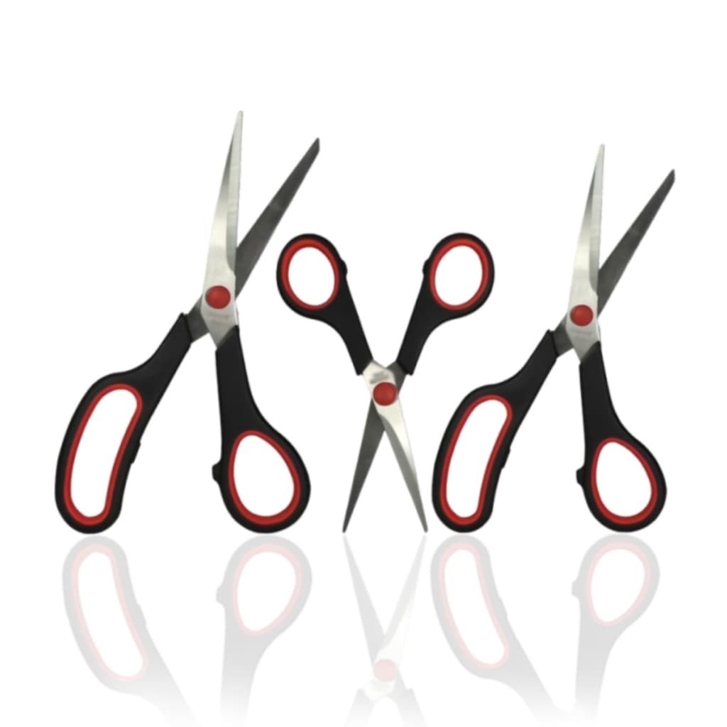 Kit 3 Tesouras Multiuso Lamina Inox