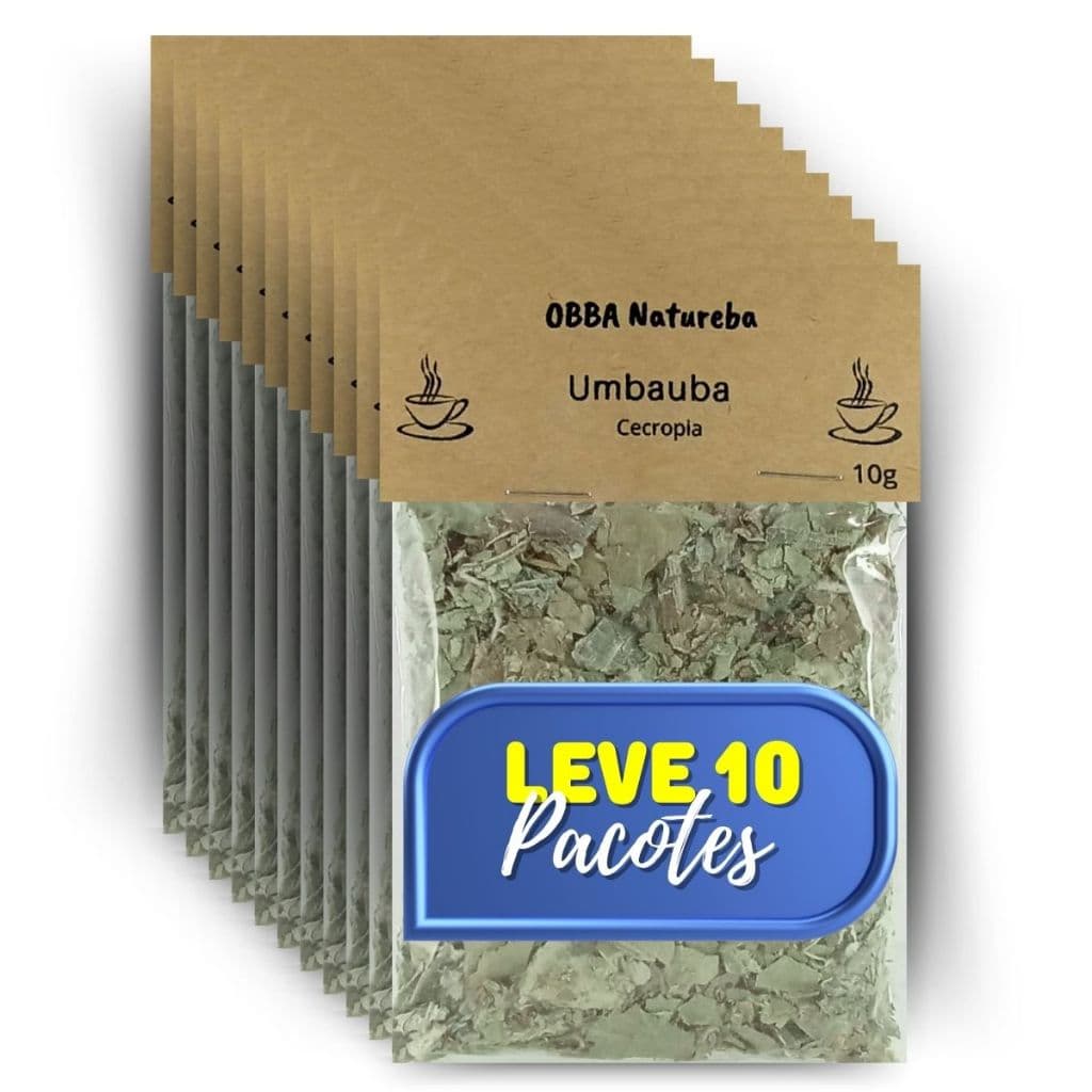 Kit 10 Chá de Embaúba-Erva Pura de Alta Qualidade