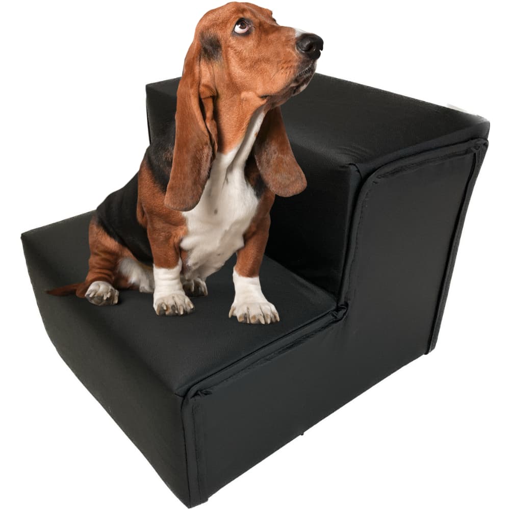 Escada Pet Para Cachorro Filhote Gato Corino Preto Limpeza Facil