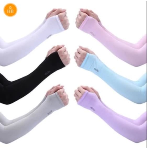 Par Manguito Com Dedo Proteção Solar UV50+ Manga Esportiva Protetor Solar Uv Mangas GA-171