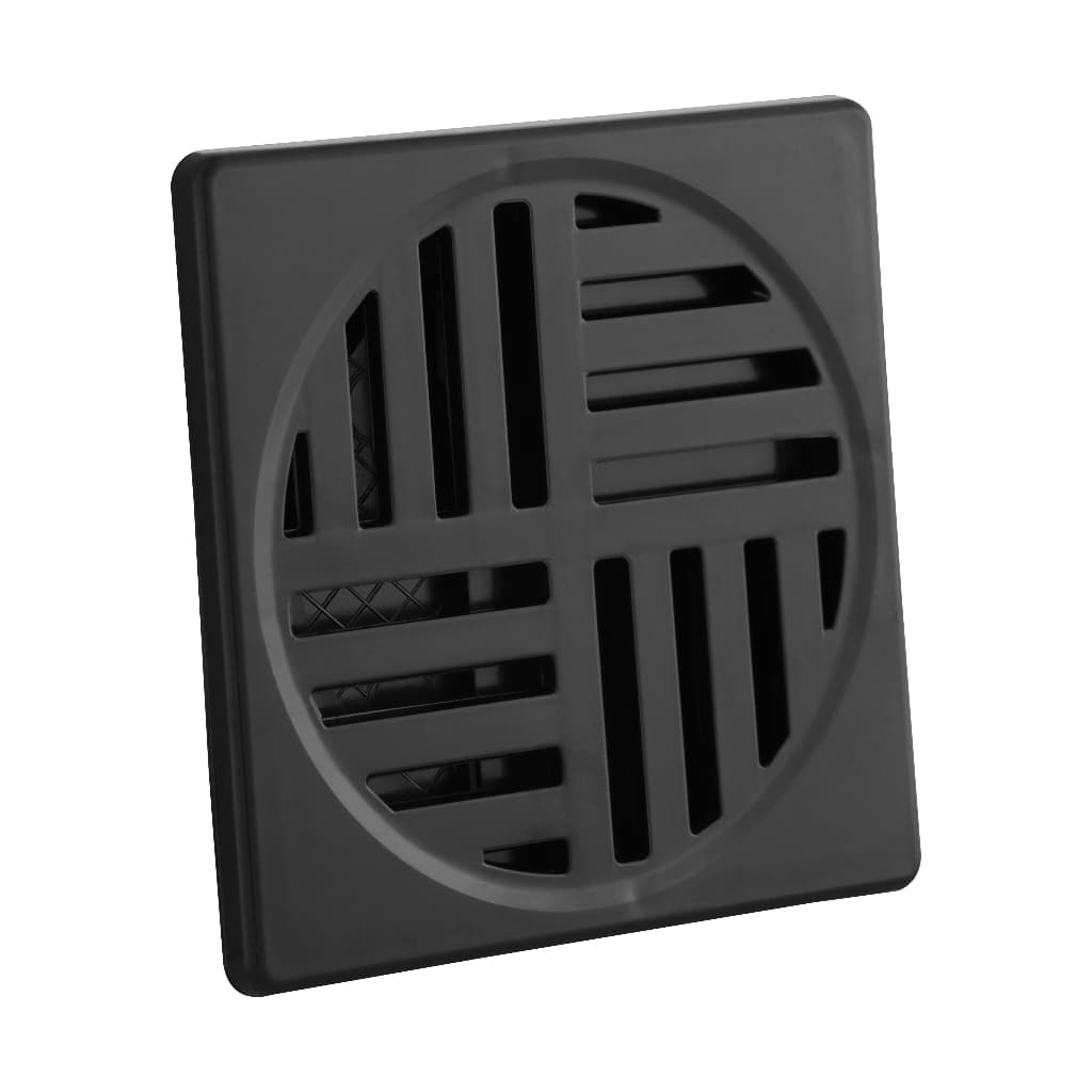 Ralo Grelha Inteligente Quadrado Preto Com Sistema Anti inseto e Odor 9,4 x 9,4