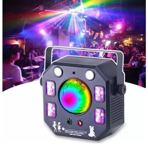 Multi efeitos Globo magico Strobo Laser Led Uv