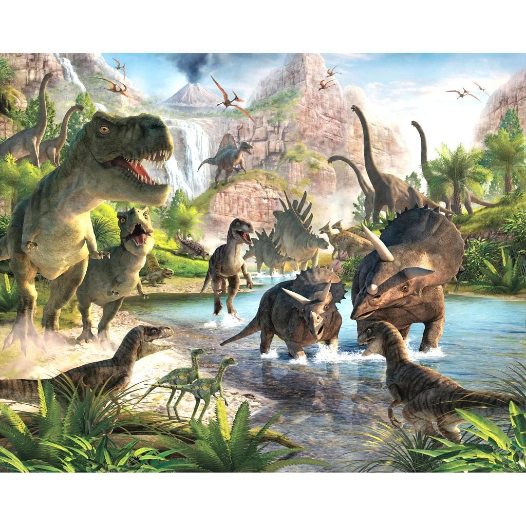 Painel festa dinossauro T-REX vale encantado jurassico jurassic