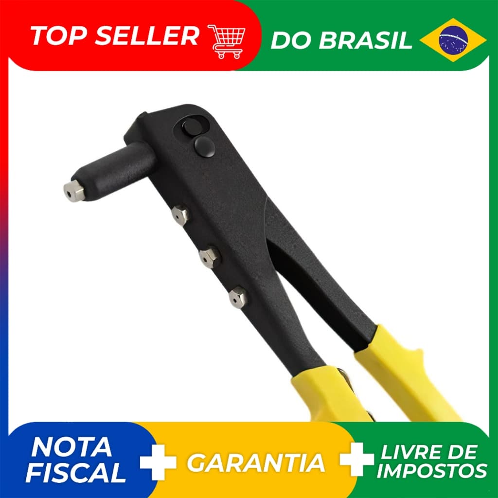 Rebitadeira Alicate Rebitador Profissional 4 Tipos Rebites