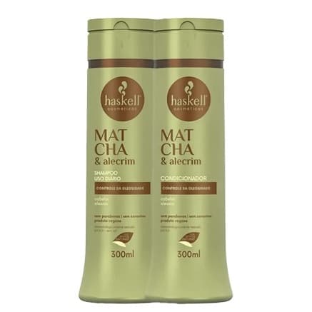 Kit Matcha e Alecrim Haskell - Shampoo e Condicionador 300ml