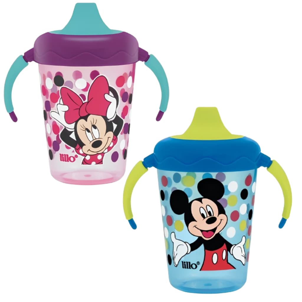 Caneca Aprendizagem Disney Válvula Antivazamento com Alças +6 Meses 207 mL