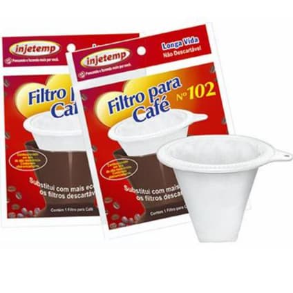 Filtro Para Café Longa vida Reutilizável Injetemp Nº102 - Envio Imediato - Filtro Premium