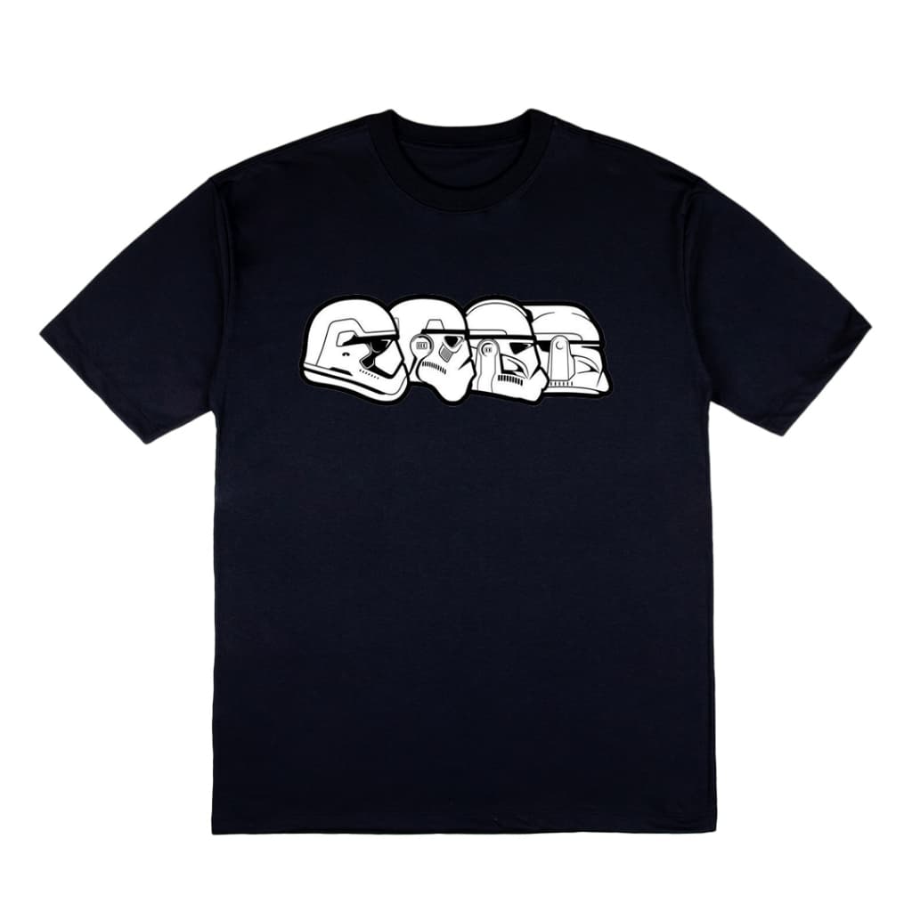 Camiseta Básica Mandolorian Star Wars Stormtrooper DTF  Algodão Fio 30.1 Penteado Zero Encolhimento