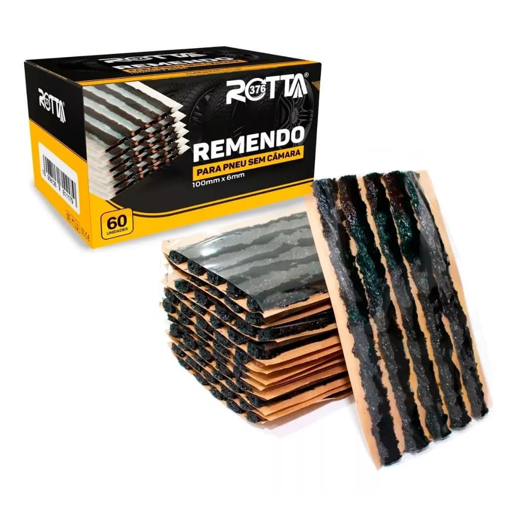 Refil Para Pneu Remendo Macarrão 60 Unidades 100xmm X 6mm