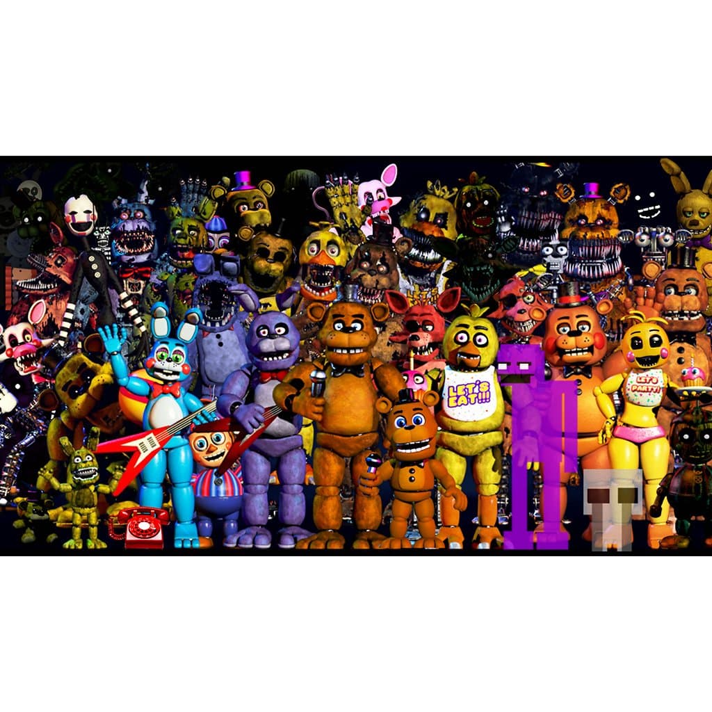 Painel banner festa so um bolinho Fnaf decoração Five Nights at Freddy's