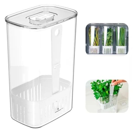 Organizador De Temperos Clear Fresh 2,3l Cozinha Geladeira