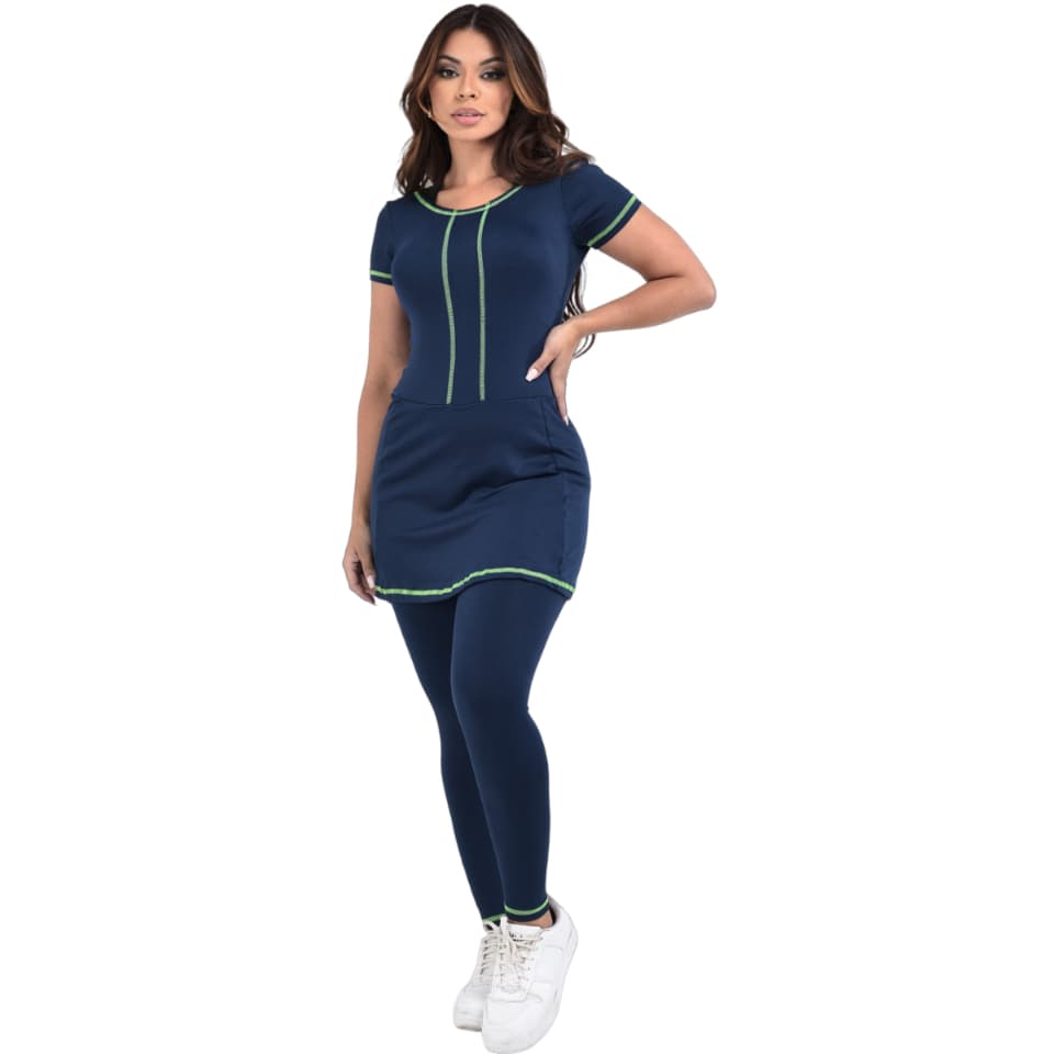 Macacão Feminino Fitness Moda Crista Moda Modesta Evangelica